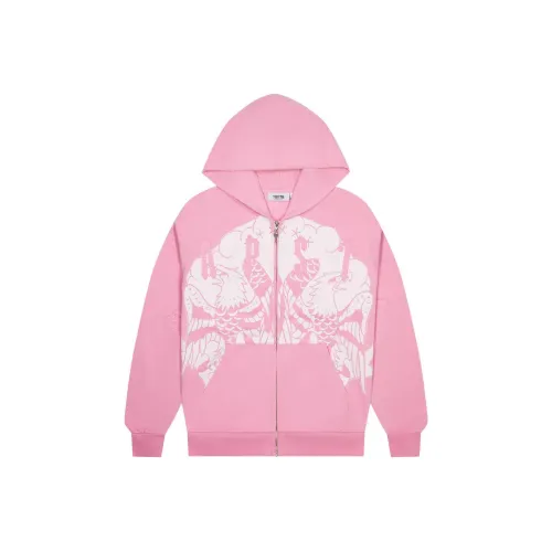 ED HARDY X Trapstar Collaboration FW24 Толстовка Унисекс Розовый