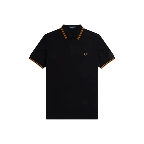 FRED PERRY Поло Мужское Черное