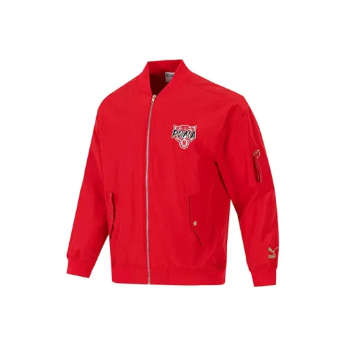 PUMA Red Men's Jackets PUMA Красный Мужские Куртки