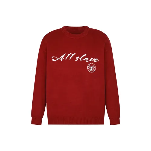 A11SLAVE Красный Унисекс Трикотаж