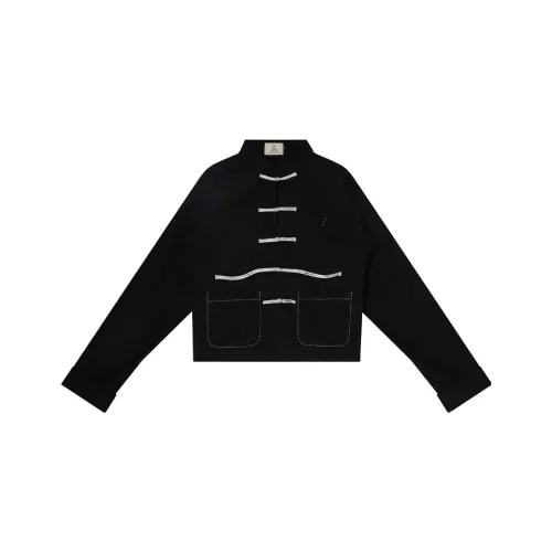 Cheng Jin Yi Bureau Свободный крой Куртка Унисекс Черный