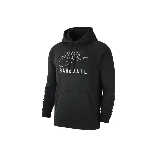 Nike ClubSwoosh FW24 Флис Американский Толстовка Мужской Черный