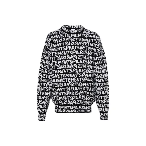 Vetements Черный Унисекс Свитеры