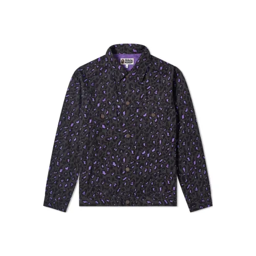 A BATHING APE Фиолетовый и Серый Мужские Куртки