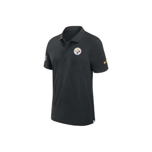 nike NFLDri Форма FW24 Pittsburgh Steelers Sideline Поло Мужской Черный