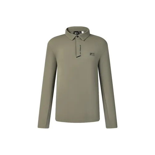 FILA Поло Мужское Естественный Оливково-Зеленый