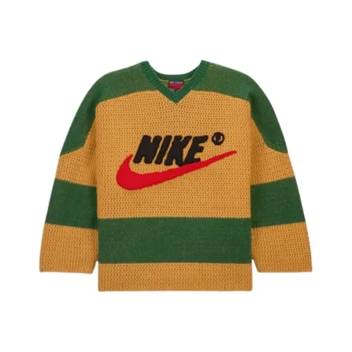 NIKE Желтый/зеленый Унисекс Свитеры