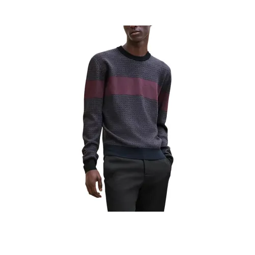 HERMES Свитер Мужской Гранат Красный