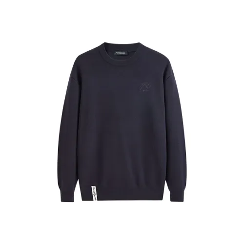 PEACEBIRD MEN Темно-фиолетовый 1 Облегающий Мужской Трикотаж