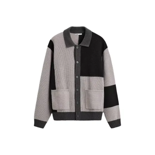 ZARA Серый/Синий Мужские Свитера