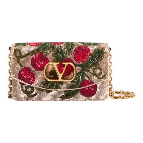 Вышивка Valentino Garavani Сумка через плечо Женская Бежевая и Многоцветная