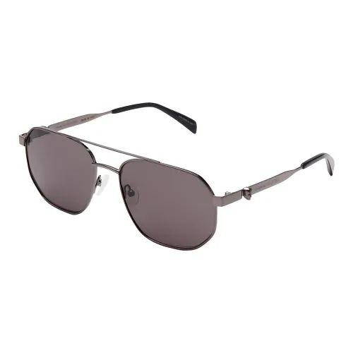Alexander McQueen Металл Aviator Солнцезащитные очки Мужские Черные