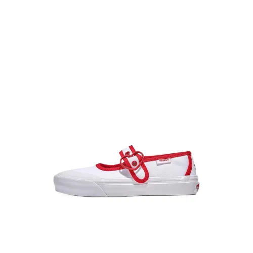 VANS Mary Jane Детская повседневная обувь Белый и красный Kids