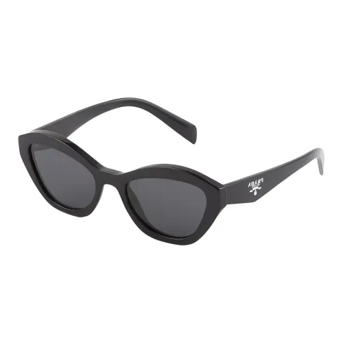 PRADA Ацетат Кошачий глаз Солнцезащитные очки Женские Черный