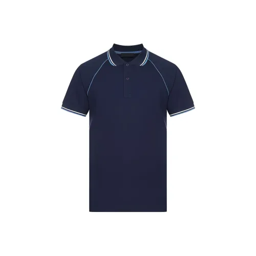 PRADA Темно-синяя мужская поло рубашка