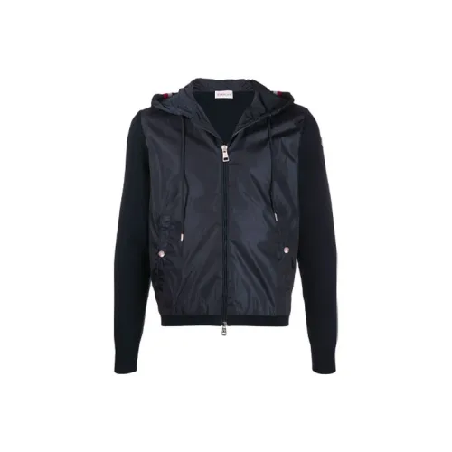 Moncler Темно-синие мужские куртки