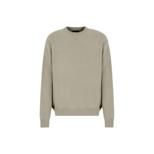 EMPORIO ARMANI Кашемировый свитер мужской серый