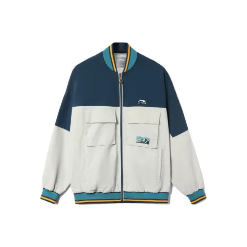 Лайнер Sports Trend Series Куртка Осенняя Унисекс Deep Утиный Синий Антарктический Серый Многоцветный