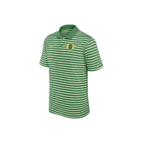 nike Dri Fit Oregon Ducks Primetime Victory Полосатая рубашка мужская зеленая