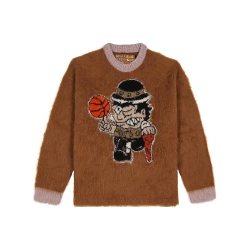 Brain Dead x NBA FW23 Свитер Унисекс Коричневый