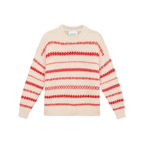 ISABEL MARANT Бежевый и Красный Мужские Свитера