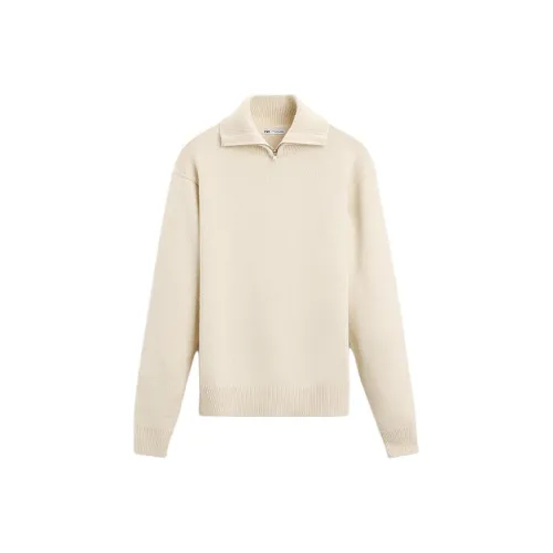 ZARA Белые Мужские Свитера