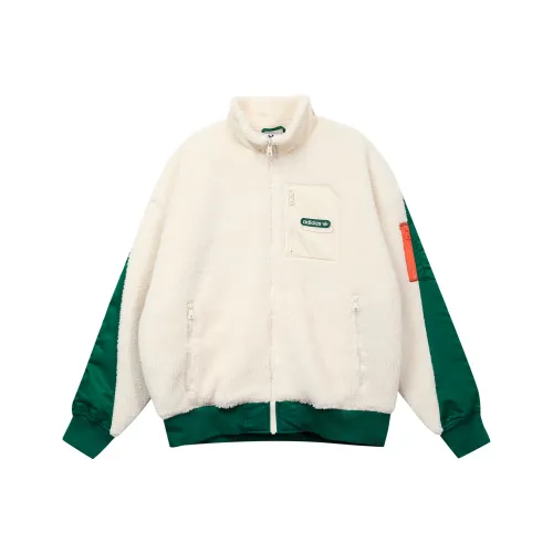 Adidas Originals Шерпа Куртка Мужская Желто-Белая