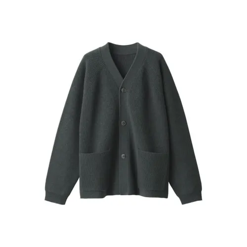 MUJI Свитер Унисекс Угольный Серый