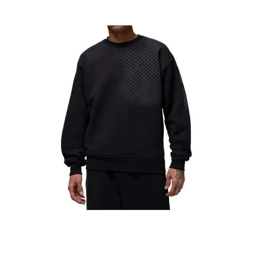 Jordan Flight FleeceJumpman CNY Свитер Мужской Черный Темный дымчато-серый
