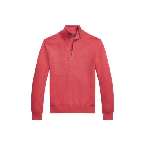 Polo Ralph Lauren SS24 Трикотаж Мужской Кораллово-красный