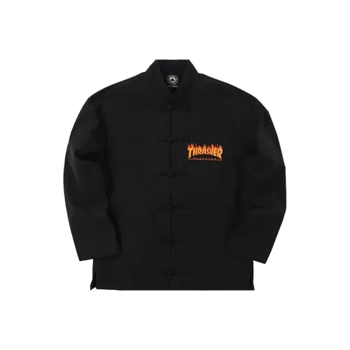 Thrasher Черные Унисекс Куртки