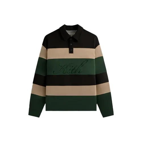 KITH Collaboration Мужская Поло Рубашка Черного Цвета