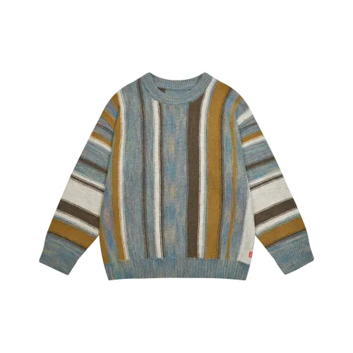 Saotome Свитер Унисекс Масло Картины Синий Серый