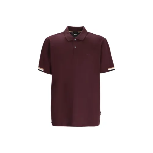 Hugo Boss Поло Мужское Бордового цвета