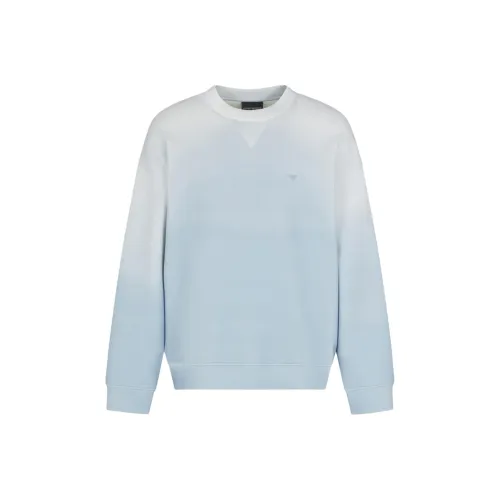 EMPORIO ARMANI Толстовка Мужская Светло-Синяя