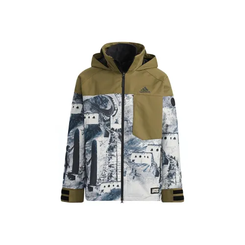 Adidas Куртки и Пальто Унисекс Темно-оливково-зеленый