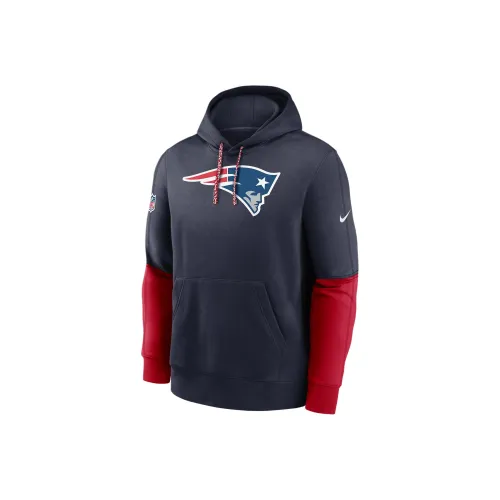 nike NFL FW24 New England Patriots Sideline Team Issue Клуб Свитшот Мужской Морской синий