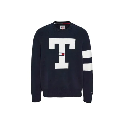 Tommy Hilfiger Темно-синие мужские свитеры