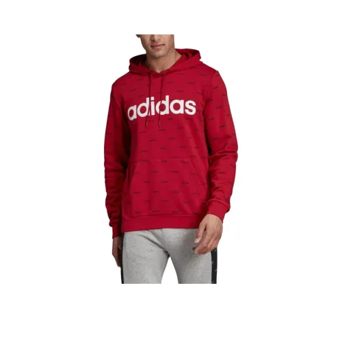 Adidas Linear Graphic Свитшот Свитшот Мужской Каштановый