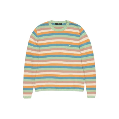 ACNE STUDIOS 2024 Осенне-зимняя коллекция Мятно-зеленый/Многоцветный Унисекс Трикотаж