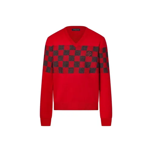 LOUIS VUITTON Свитер Мужской Ярко-Красный