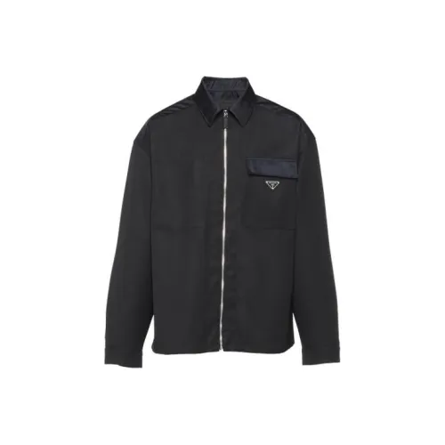 PRADA RE Нейлон Черный Мужские Куртки