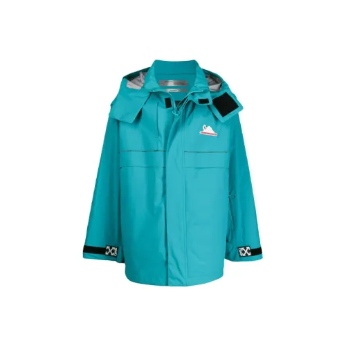 Off Белый FW21 Озерно-голубой Мужские Куртки