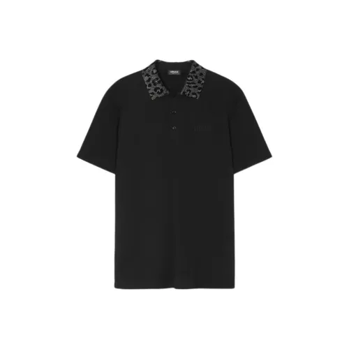 VERSACE Мужская черная поло