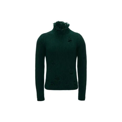 JW Anderson Зеленые Мужские Свитера