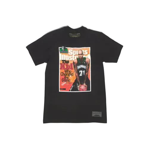 MITCHELL NESS x TIYUHUABAO LIANMINGKUAN SS23 Комплект с короткими рукавами T-рубашка унисекс черного цвета