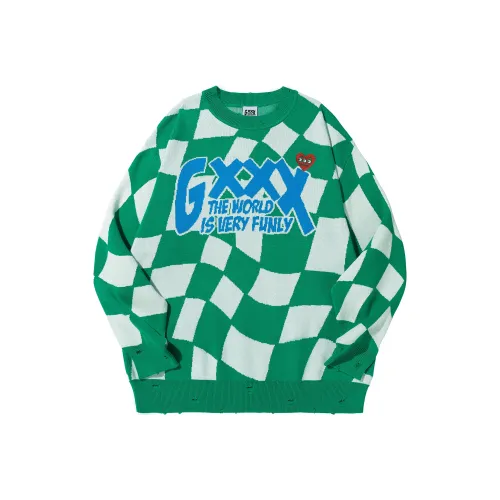 GXXX Дюйм Зеленый Унисекс Трикотаж