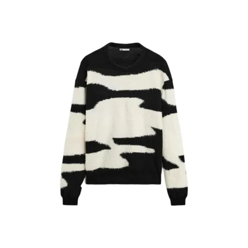 ZARA Черные/Белые Мужские Свитера