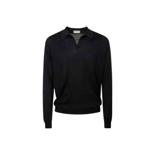 JOHN SMEDLEY Темно-синий Мужская Поло