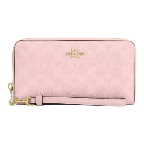 COACH Кожа Кошелек Маленький Женский Розовый